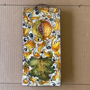 Hand painted Vietri First Stone.